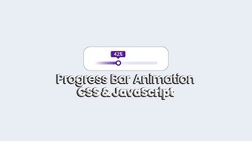 Progress Bar Animation using HTML CSS & JavaScript