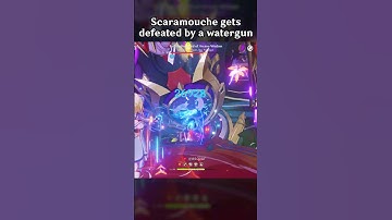 SCARAMOUCHE GETS DEFEATED BY A WATERGUN