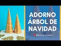 🎄 Decoración Arbolitos de navidad en color dorado 🎄 Adorno de árbol de navidad (fácil y económico)