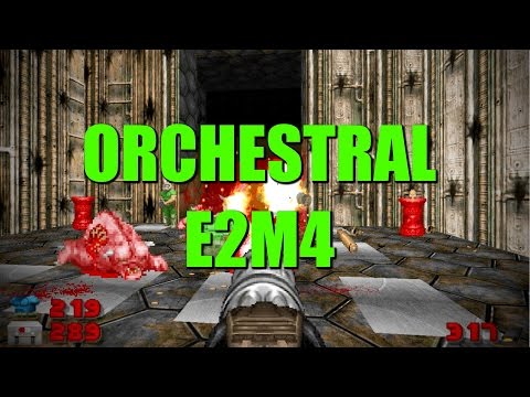 DOOM Gameplay Walkthrough with Orchestral Music E2M4: Deimos Lab