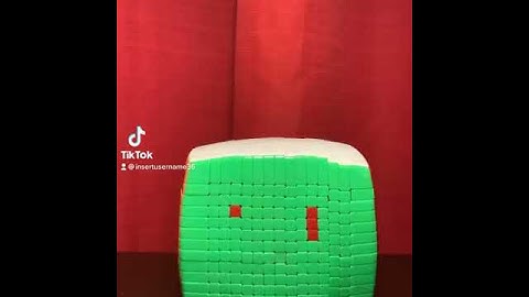 Stop Motion Rubiks Cube Video Snake Game pixel art #shorts