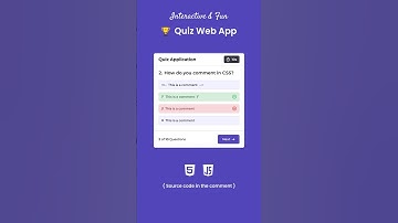 Quiz App with Timer in HTML CSS & JavaScript