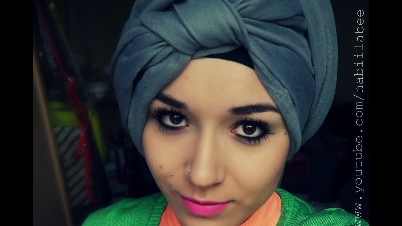 Turban Tutorial l Front Knot wrap (Hijab) - YouTube