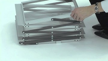 How to put up a folding literature rack