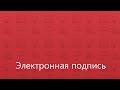 Электронная подпись