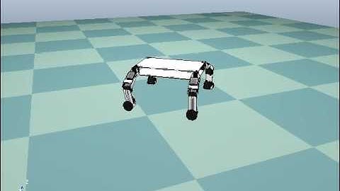 Robot Simulator: Roller Walker Robot in V-REP