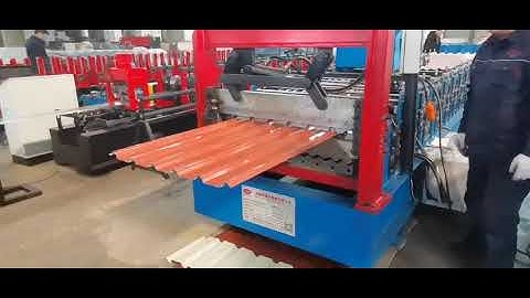 Double Layer Roof Machine Running Video