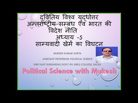 36 L5, साम्यवादी खेमे के विघटन के कारण एवं इसके अंतरराष्ट्रीय प्रभाव for BA 3rd year political