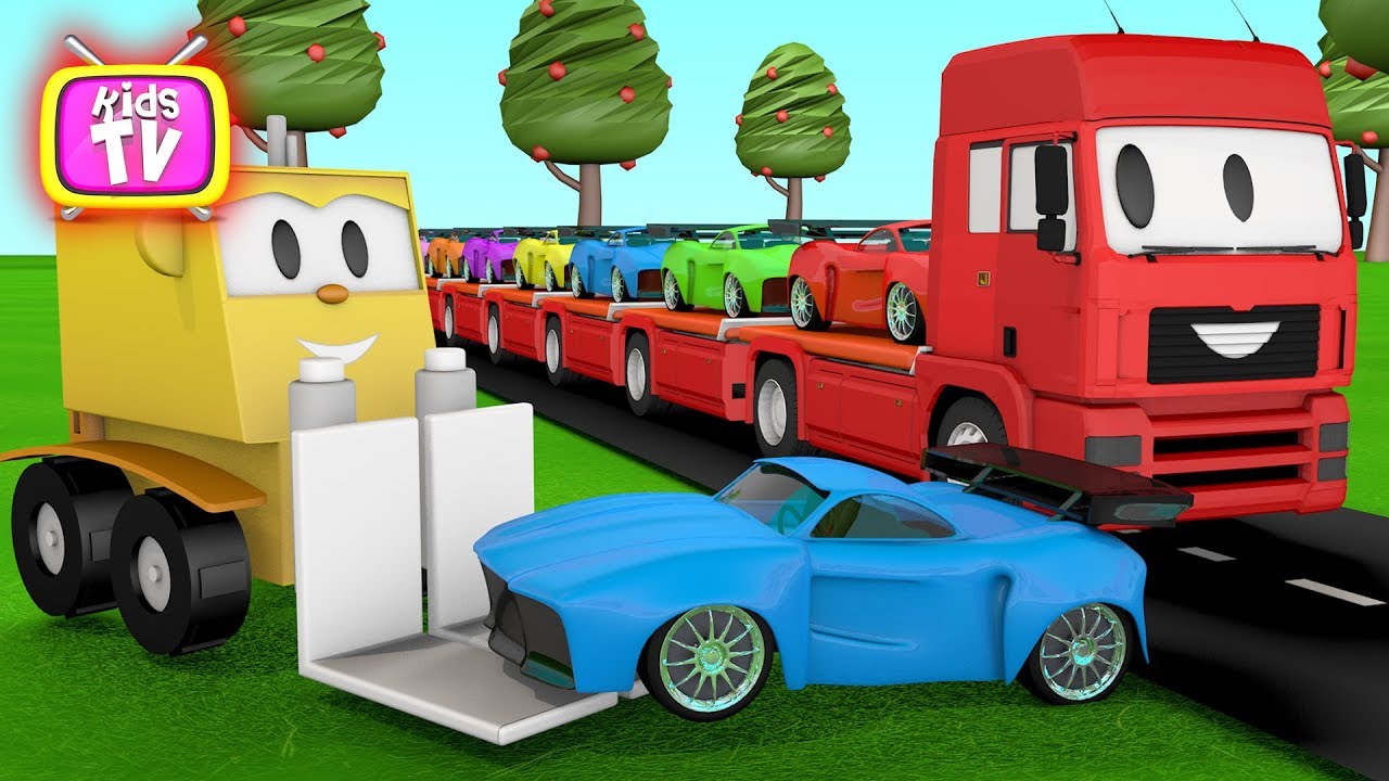 Learn Colors With Cars And truck Education Cartoon For Baby YouTube