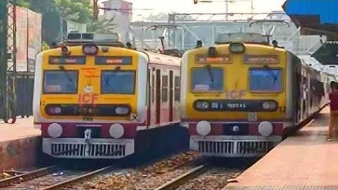 Different model EMU trains complition spotted at Liluah station || Eastern Railway || 
