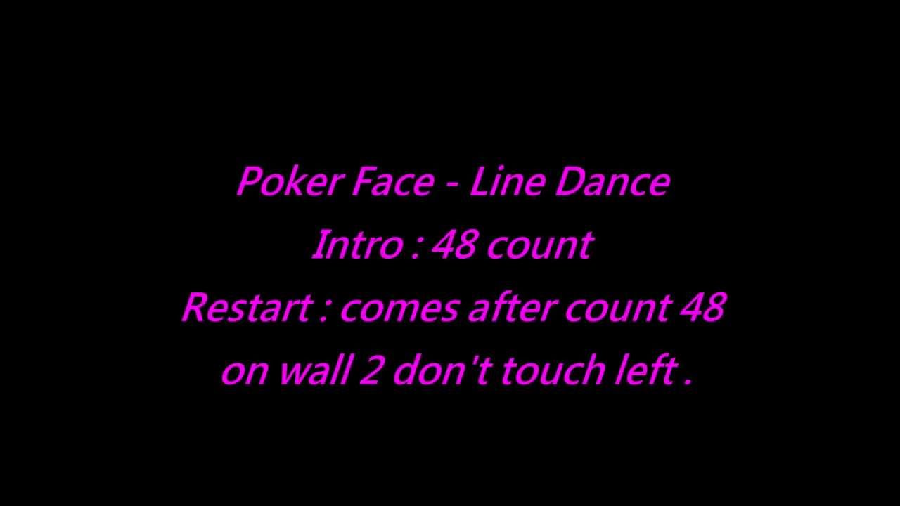Poker face Line dance YouTube