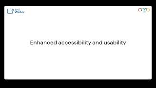 Enhanced accessibility and usability in Zoho Writer