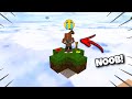 I SPEND BEING NOOB FOR 1 DAY!😯IN SKYBLOCK (BLOCKMAN GO)