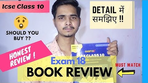 ICSE 10 | Exam 18 Book Review | Exam 18 ICSE CLASS 10 Semester 1 and 2 Book Review |