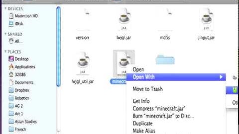 How to convert the minecraft.jar file into a folder [MAC]