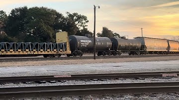 CSX 3380 W/ Duo Dash 8’s Leads Long M582-28 Departing Hamlet,NC 11/29/25 