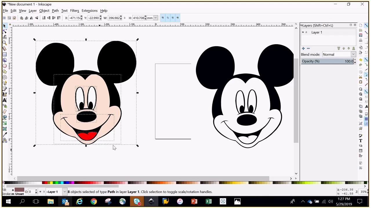 Download How To Create A Layered Svg Image Using Inkscape Youtube