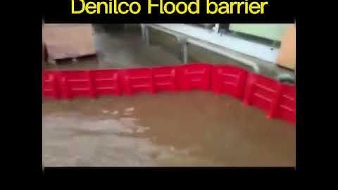 Denilco flood barrier, show good performance in real flood protection.