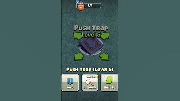 push trap upgrade/ Clash of clans/ coc / #coc #shorts #th15 #clash