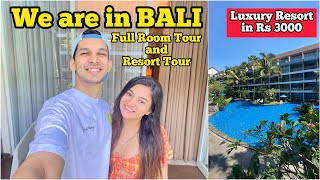 Luxury Resort + Room Tour in Bali | Pool Facing Room in 3000 | Best place to stay in Seminyak #Bali