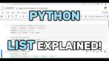 Learn Python #3 : Lists Explained – Access, Modify, Slice & Copy (Beginner Friendly)