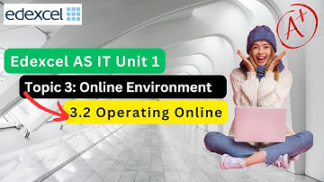 Edexcel AL - AS - IT  Unit 1  - Topic 3  Online Environment - Operating Online and Digital Footprint