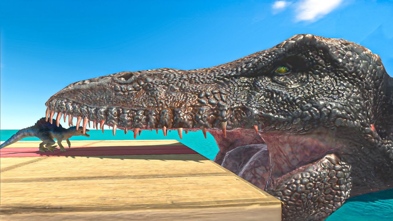 MEGA MOSASAURUS FEEDINGS - Animal Revolt Battle Simulator