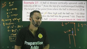 Ex-27 based on motion under the gravity /motion in a straight line/#11thphysicsadda #12thphysicsadda