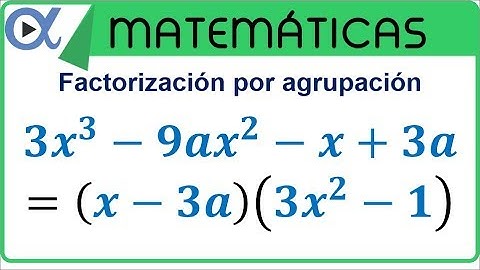 Factorización por agrupación ejemplo 2