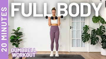 20 MIN FULL BODY DUMBBELL WORKOUT at Home | Muscle Building