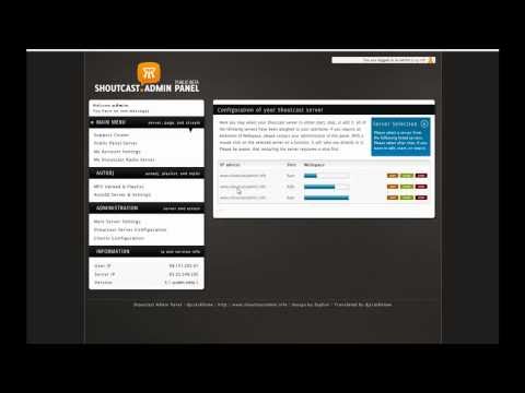 Shoutcast Admin Panel - How To Create Server