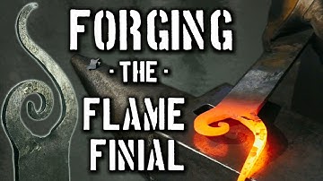 Forging a Flame Finial (Decorative Bar Ends)