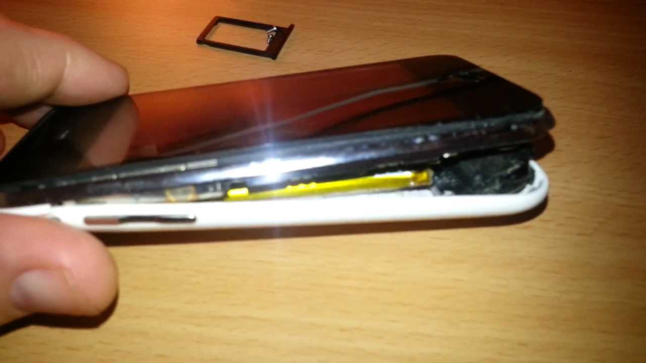 Iphone 3gs Batterie Gonflee Youtube