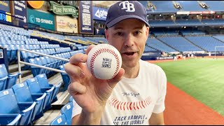 It took me TWO YEARS to catch this special baseball — World Series magic at Tropicana Field