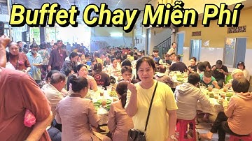 19/ Rằm Tháng 7 Buffet Cả 20 Món Chay Ngon Miễn Phí Ăn Tẹt Ga Khách Đông Nghẹt Tịnh Xá Ngọc Quang
