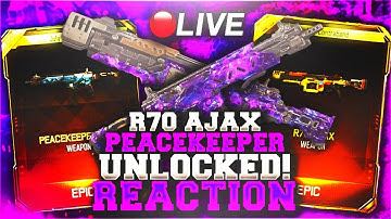 DARK MATTER "PEACEKEEPER" & "R70 AJAX" UNLOCKED LIVE REACTION! - BLACK OPS 3 DARK MATTER GAMEPLAY!