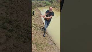 Pond Rope Access #permaculture #adventure #fitnessmotivation #mud #ponds #abseiling #ideas #fun #wow