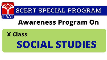 T-SAT || SCERT : Orientation Program on  Social Studies : 10th Class || 17.09.2021
