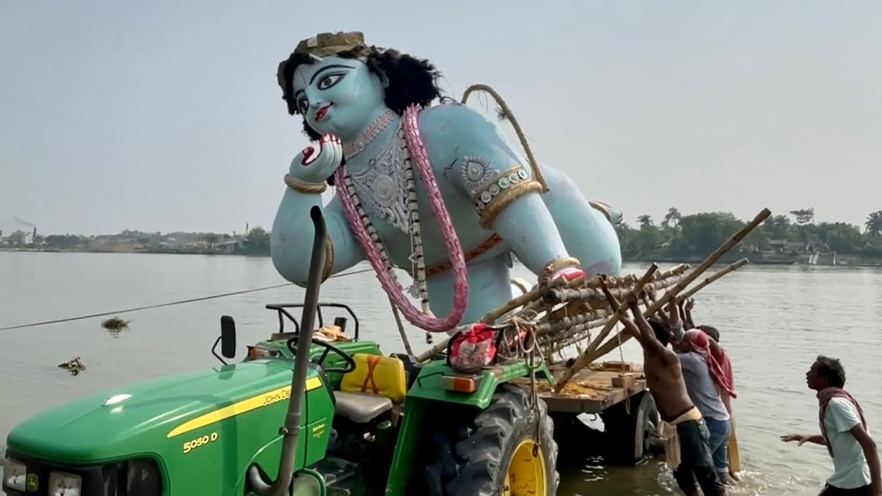 সর্ববৃহৎ গোপাল বিসর্জন শান্তিপুর Biggest Gopal idol immersion at Santipur