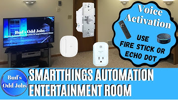 SmartThings Home Automation Routine 📺 TV Time! 📺
