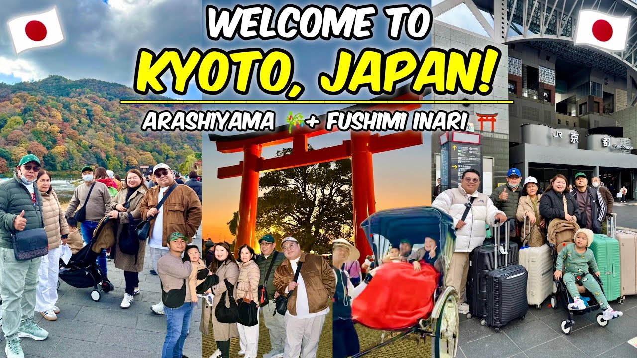 Let's go to KYŌTO!Shinkansen,Hotel,Day trip to Arashiyama & Fushimi Inari!🇯🇵🎋⛩️
