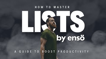 Mastering Lists - A Guide to Boost Productivity