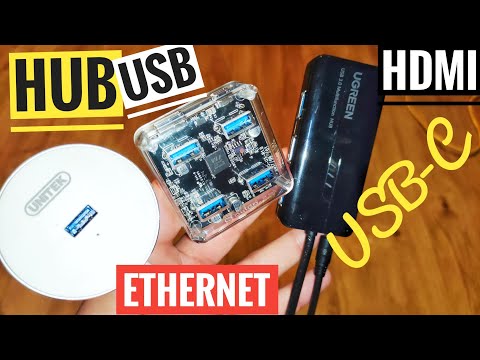 USB-концентратор (Ethernet, RJ45, HDMI, кардридер, USB-A, USB-C, адаптер Type-C)