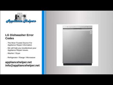LG Dishwasher Error Codes