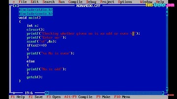 C program to check whether the given number is odd or even