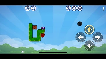 Apple Worm: Logic Puzzle. Level 81. Walkthrough.