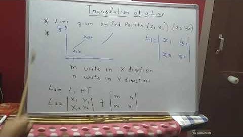 2D Transformations | Translation | Problem | Computer Graphics