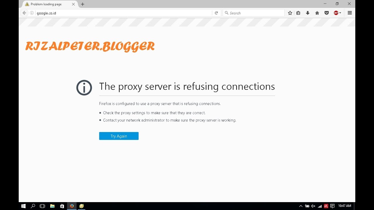 Proxy connection refused