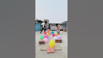 30 balloon popping Challenge Racing #shorts #game #ytshorts