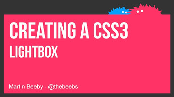 Creating a CSS3 Lightbox